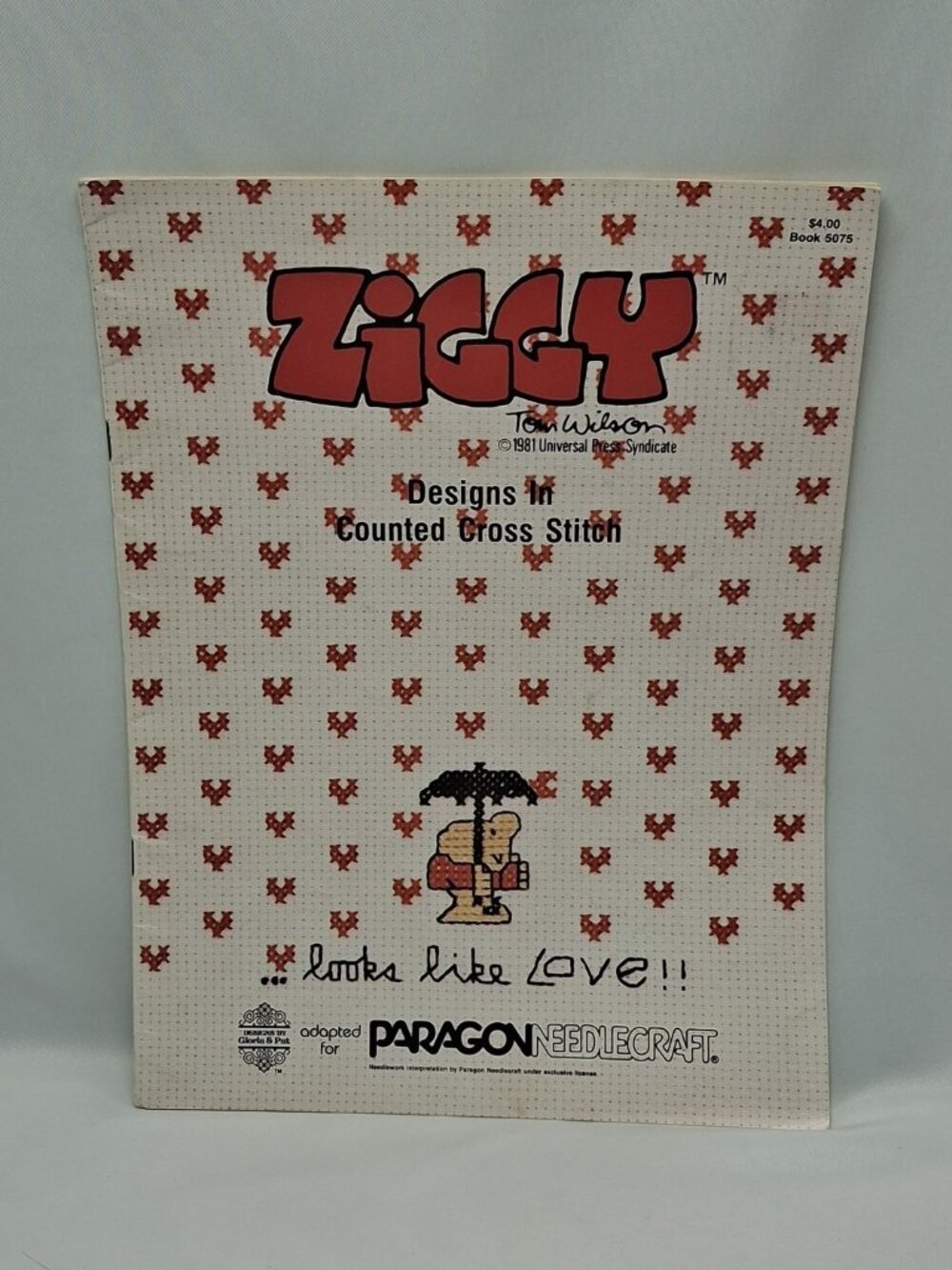 Vintage 1981 Gloria & Pat Ziggy Looks Like Love Tom Wilson Cross Stitch Booklet